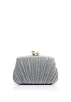 Zen Collection Pearl Glitter Clutch Bag, Silver