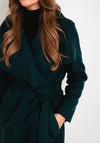Serafina Collection One Size Wrap Coat, Dark Green