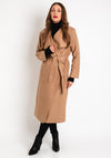 Serafina Collection One Size Wrap Coat, Taupe