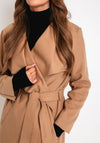 Serafina Collection One Size Wrap Coat, Taupe