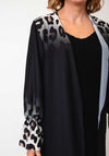 Serafina Collection One Size Animal Print Ombre Beach Cover Up, Black