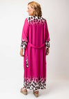 Serafina Collection One Size Animal Print Ombre Beach Cover Up, Pink