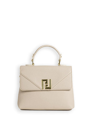Zen Collection Flap Over Mini Grab Bag, Cream