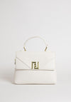 Zen Collection Flap Over Mini Grab Bag, White