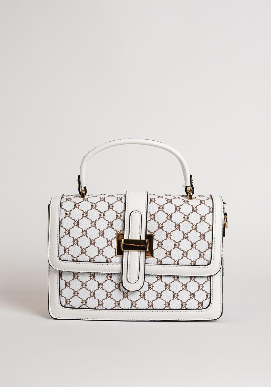 Zen Collection Honeycomb Small Messenger Grab Bag, White