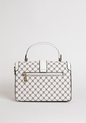 Zen Collection Honeycomb Small Messenger Grab Bag, White