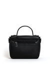 Zen Collection Faux Pebbled Leather Flap Over Grab Bag, Black