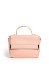 Zen Collection Faux Pebbled Leather Flap Over Grab Bag, Pink