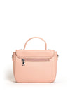 Zen Collection Faux Pebbled Leather Flap Over Grab Bag, Pink