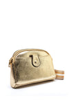 Zen Collection Metallic Stripe Strap Crossbody Bag, Gold