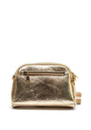 Zen Collection Metallic Stripe Strap Crossbody Bag, Gold