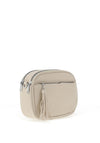 Zen Collection Pebbled Faux Leather Aztec Crossbody Bag, Beige