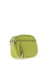 Zen Collection Pebbled Faux Leather Aztec Crossbody Bag, Lime Green