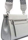 Zen Collection Aztec Thick Strap Crossbody Bag, Silver