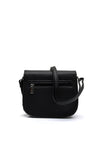 Zen Collection Pebbled Faux Leather Small Crossbody, Black
