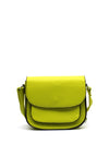Zen Collection Pebbled Faux Leather Small Crossbody, Lime Green