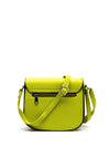 Zen Collection Pebbled Faux Leather Small Crossbody, Lime Green