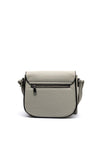 Zen Collection Pebbled Faux Leather Small Crossbody, Grey