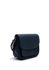 Zen Collection Pebbled Faux Leather Small Crossbody, Navy