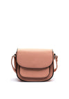 Zen Collection Pebbled Faux Leather Small Crossbody, Pink