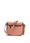 Zen Collection Pebbled Faux Leather Small Crossbody, Pink