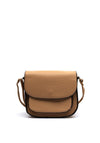 Zen Collection Pebbled Faux Leather Small Crossbody, Soil