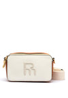 Pepe Moll Faux Pebbled Leather Camera Bag, Off White