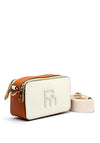 Pepe Moll Faux Pebbled Leather Camera Bag, Off White