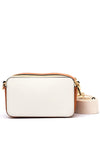 Pepe Moll Faux Pebbled Leather Camera Bag, Off White