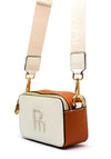 Pepe Moll Faux Pebbled Leather Camera Bag, Off White