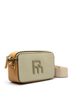 Pepe Moll Faux Pebbled Leather Camera Bag, Stone