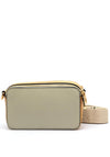 Pepe Moll Faux Pebbled Leather Camera Bag, Stone
