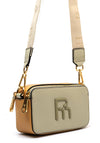 Pepe Moll Faux Pebbled Leather Camera Bag, Stone
