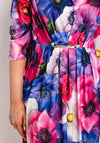 Coco Doll Tropez Floral Pencil Dress, Purple Multi