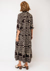 Serafina Collection Vintage Abstract Print Maxi Dress, Brown