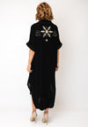 Serafina Collection Embroidered Tunic Dress, Black