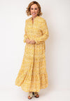 Serafina Floral Print Maxi Dress, Yellow