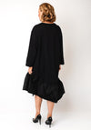 Serafina Collection One Size Contrast Fabric Dress, Black
