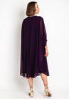 Serafina Collection Embellished Tunic Dress, Purple