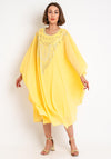 Serafina Collection Embellished Tunic Dress, Yellow