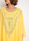 Serafina Collection Embellished Tunic Dress, Yellow