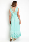 Seventy1 One Size Embroidered Maxi Dress, Mint Green