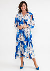 Seventy1 One Size Print Smock Maxi Dress, Blue Multi