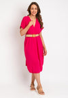 Serafina Collection One Size Lightweight Tunic Dress, Fuchsia