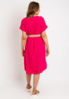 Serafina Collection One Size Lightweight Tunic Dress, Fuchsia