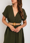 The Serafina Collection One Size Lightweight Tunic Dress, Khaki