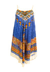 Serafina Collection Luna Print One Size Midi Dress, Blue