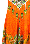 Serafina Collection Luna Print One Size Midi Dress, Orange