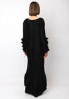 Serafina Collection One Size Plisse Maxi Dress, Black