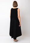 Serafina Collection Brooch Shoulder Contrast Dress, Black
